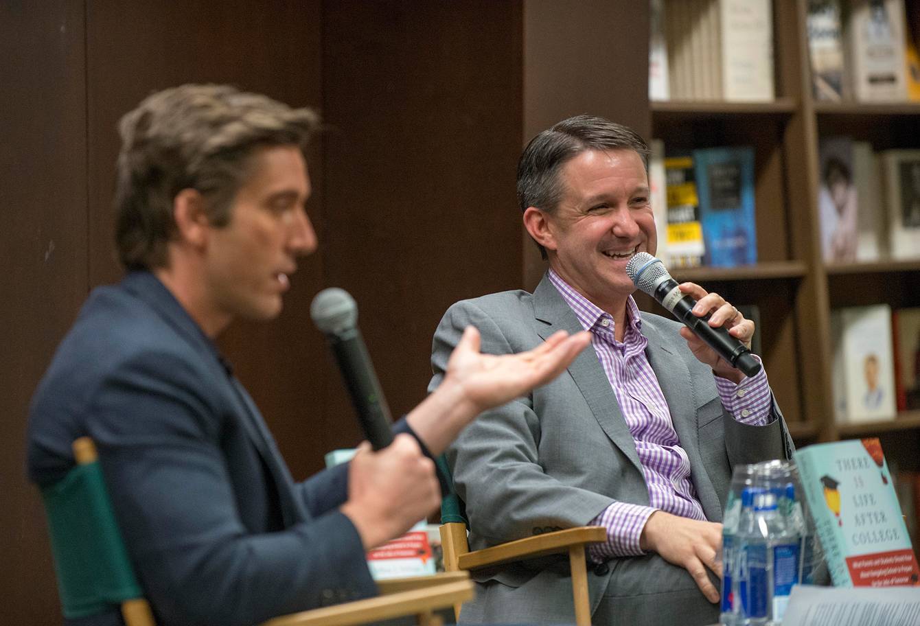 David Muir and Jeff Selingo