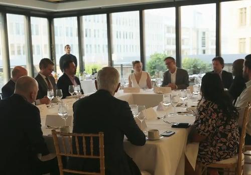 Education Department Officals and College and University Leaders at the recent salon dinner