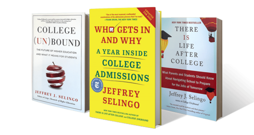 Three of Jeffs Books lined up in perspective